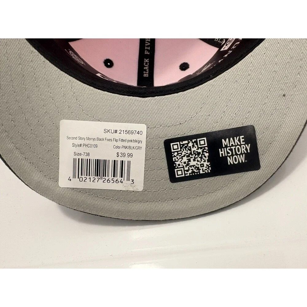 2nd Story Morry Fitted Hat Pink Size 7 3/8 NWT Physical Culture Supply Co.